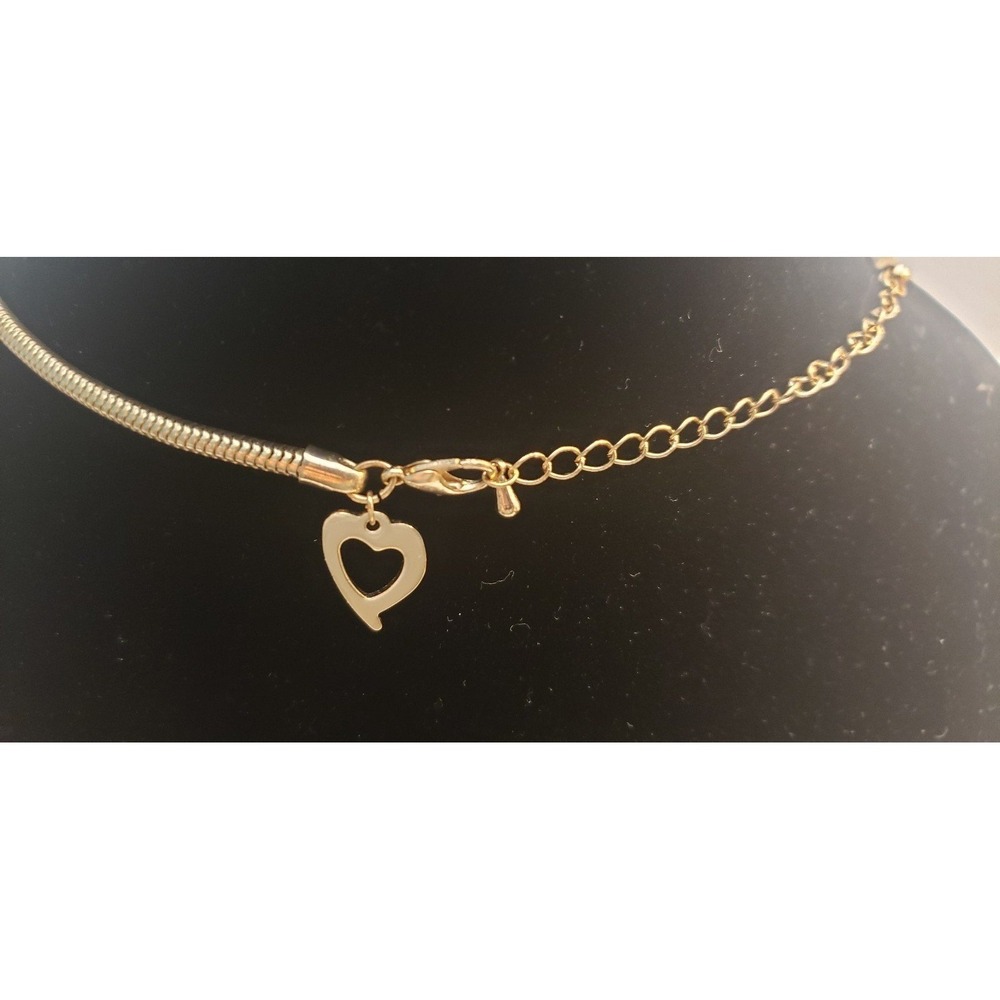 Thalia Sodi Gold Tone Statement Necklace Cirlce Pendants on a Snake Chain - Picture 3 of 3